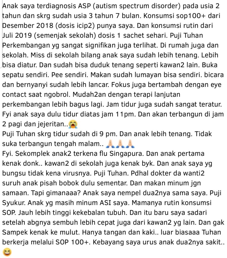 Testimoni autis