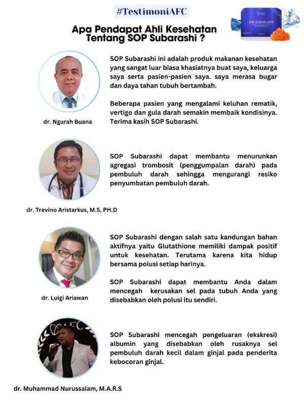 Testimoni SOP Subarashi