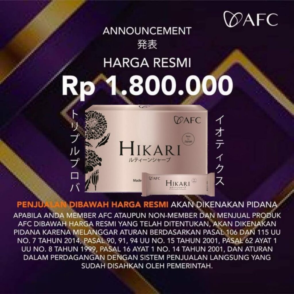Berapa Harga Hikari AFC