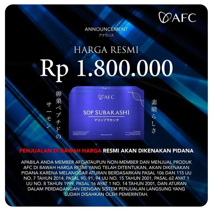 Afc Sop Subarashi Harga
