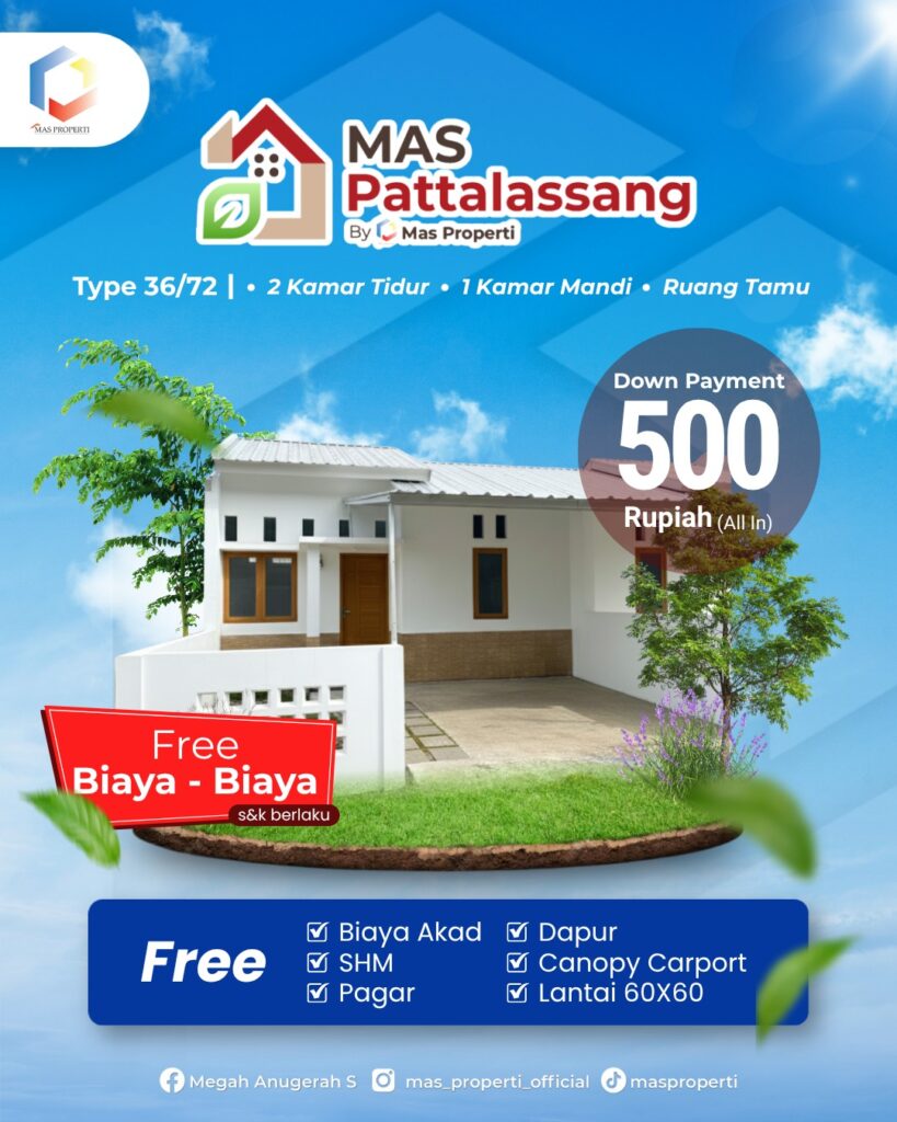 Rumah subsidi di Mas Pattallassang