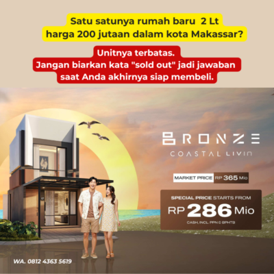 Rumah Harga 200 Juta-an di Makassar