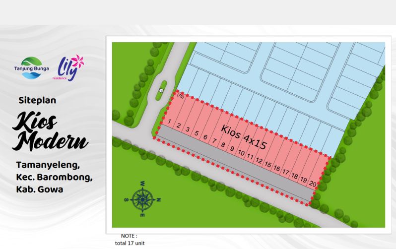 Kios Lily Residence Tanjung Bunga