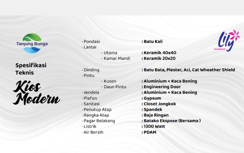 Kios Lily Residence Tanjung Bunga